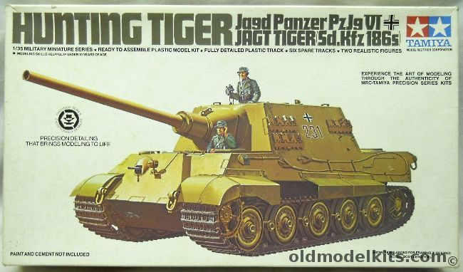 Tamiya 1/35 Hunting Tiger Jagdpanzer VI Sd.Kfz.186s, MM158A plastic model kit